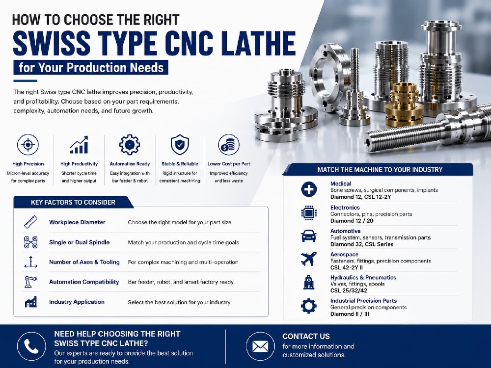 How to Choose the Right Swiss Type CNC Lathe for Your Production Needs